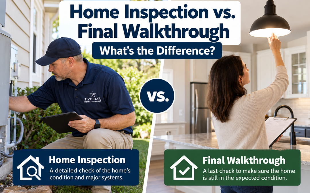 Home Inspection vs. Final Walkthrough: What’s the Difference?